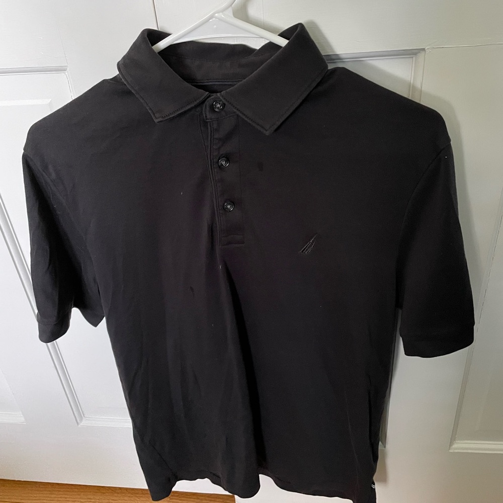 Nautica Polo Black 3 Buttons Small Brand New